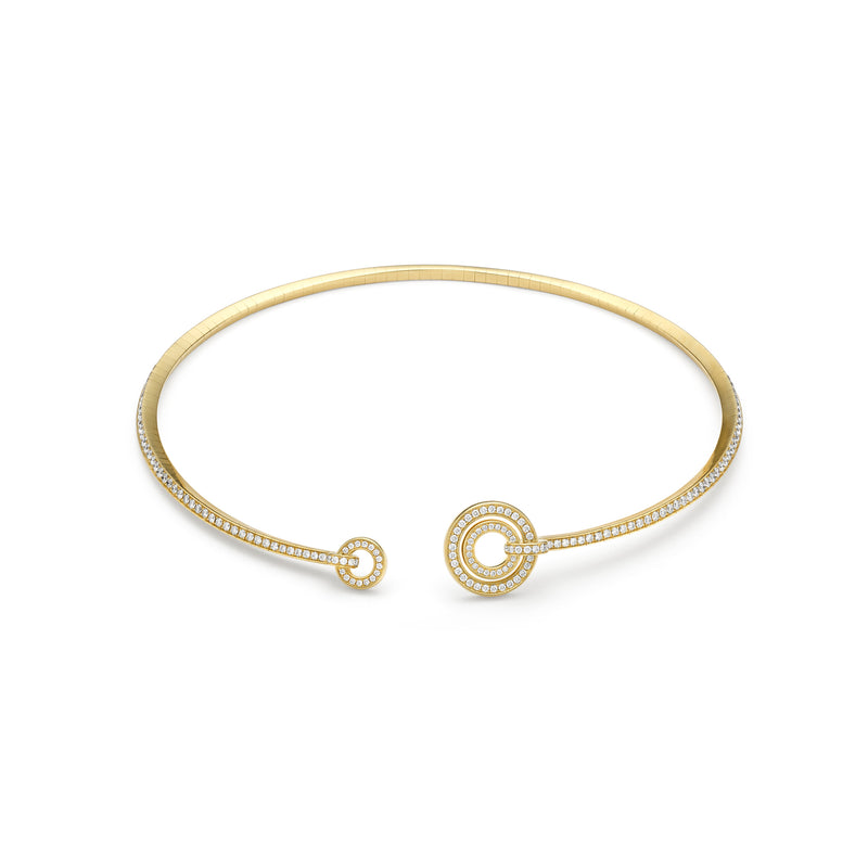 Roulette Yellow Gold Diamond Collar