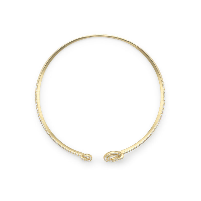 Roulette Yellow Gold Diamond Collar