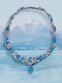 A Family Journey Geneva Aquamarine Platinum Necklace