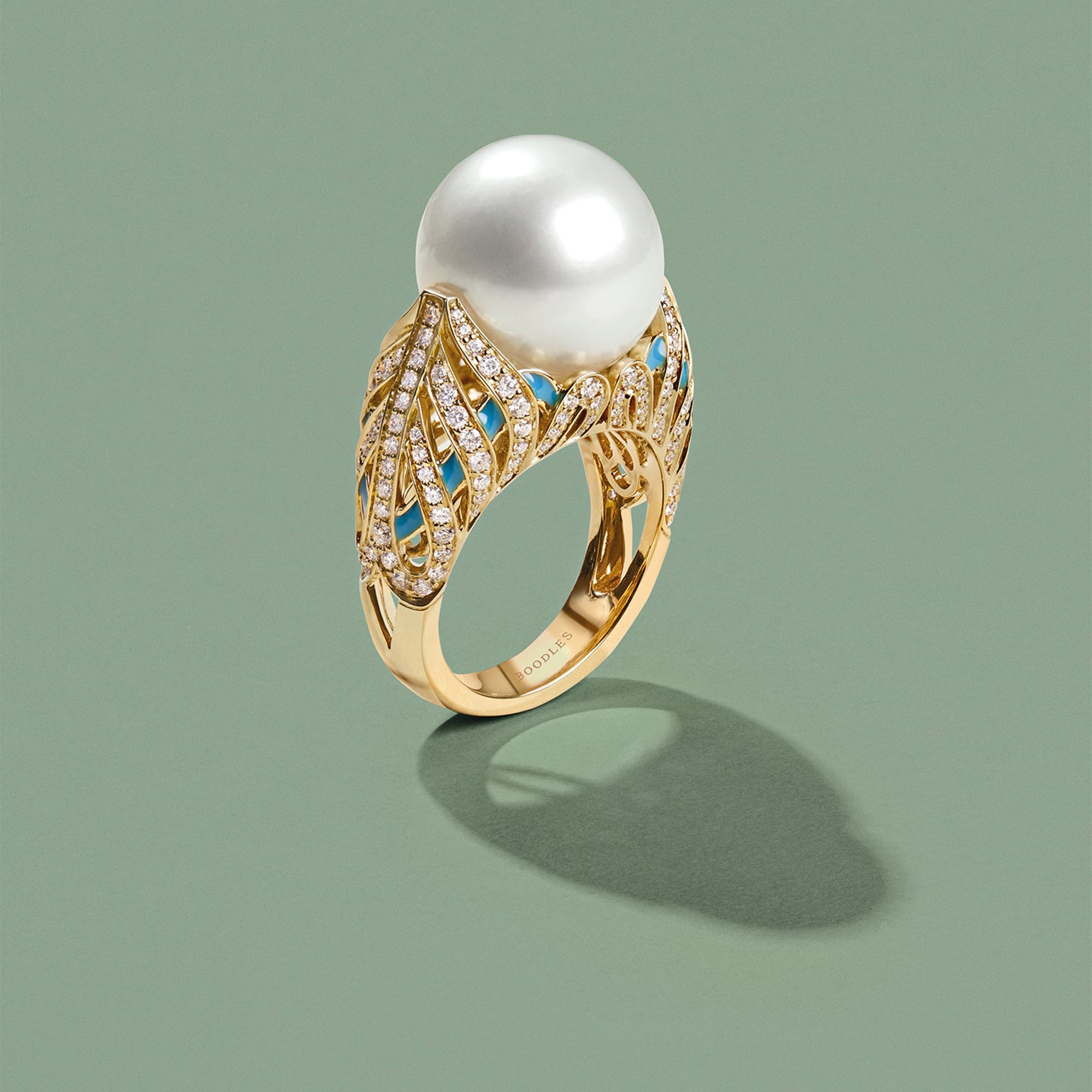 A Family Journey Copenhagen Pearl Yellow Gold Ring