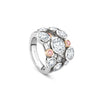 Raindance Pink and White Diamond Platinum Ring