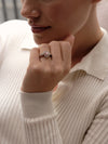 Vintage Heart Pink Diamond Ring