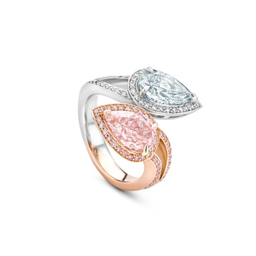 Gemini Pink Diamond Ring