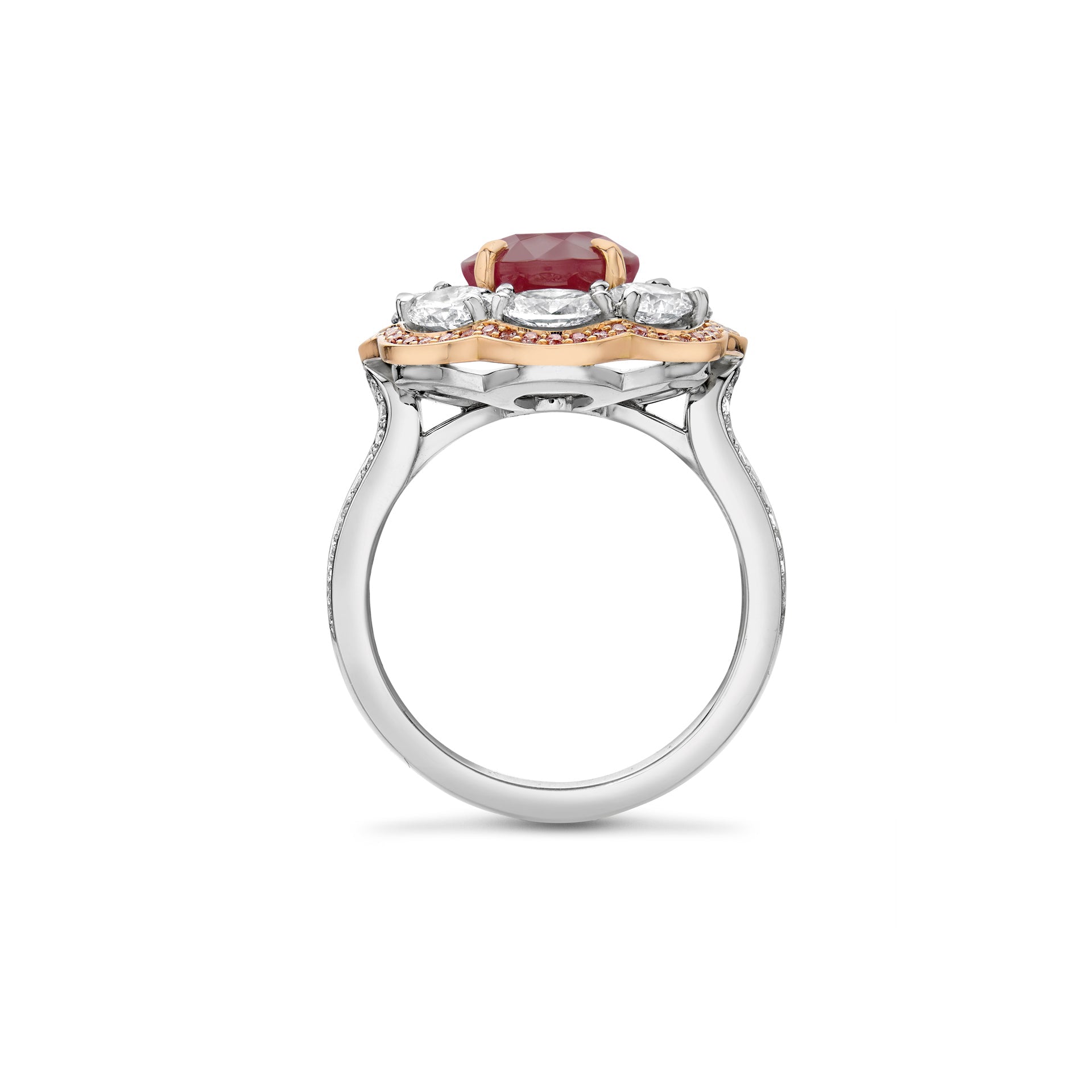 Vintage Oval Cut Ruby Ring