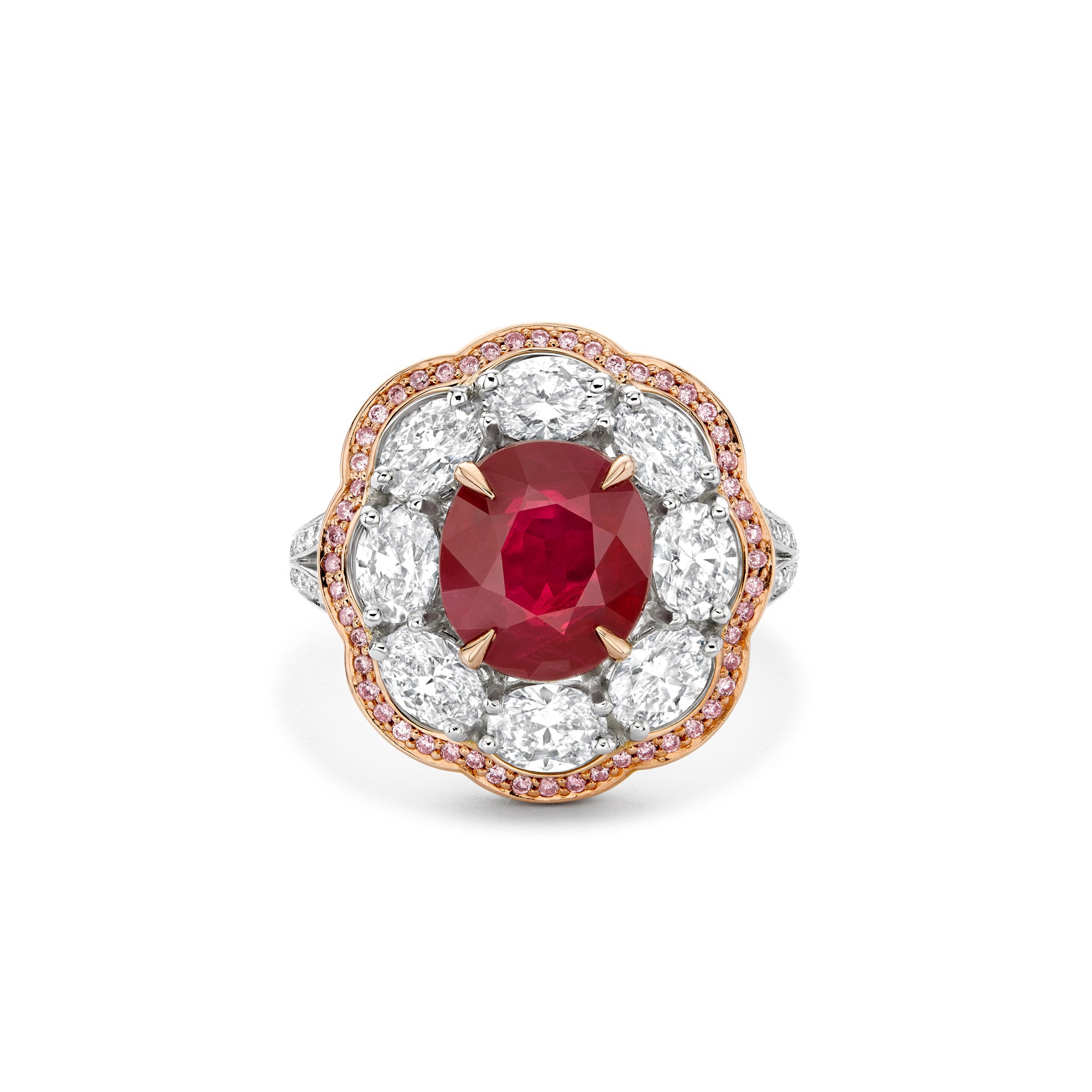 Vintage Oval Cut Ruby Ring