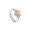 Vintage Heart Pink Diamond Ring