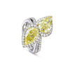 Gemini Yellow Diamond Platinum Ring
