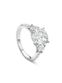 Petal Diamond Platinum Engagement Ring