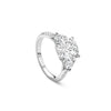 Petal Diamond Platinum Engagement Ring
