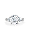 Petal Diamond Platinum Engagement Ring