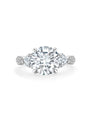 Petal Diamond Platinum Engagement Ring