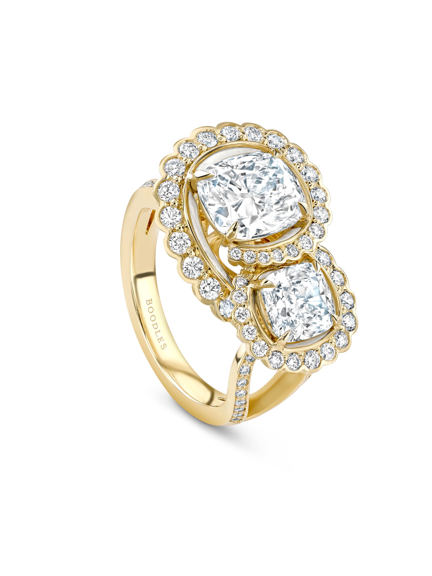 A Family Journey Monaco Gemini Diamond Yellow Gold Ring | Boodles