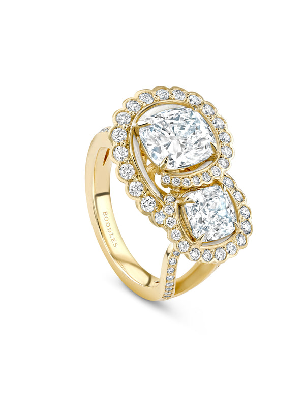A Family Journey Monaco Gemini Diamond Yellow Gold Ring