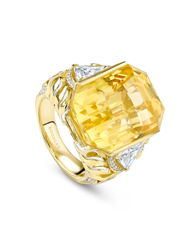 A Family Journey Seville Yellow Sapphire Yellow Gold Ring