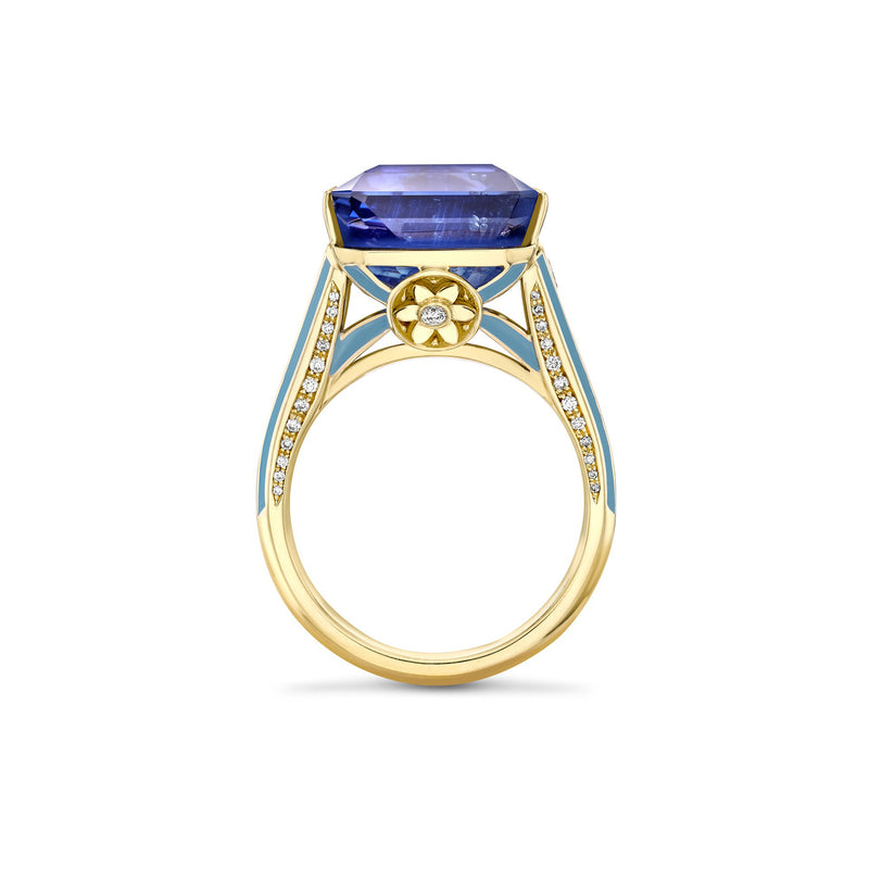 A Family Journey Paris Sapphire Yellow Gold Ring