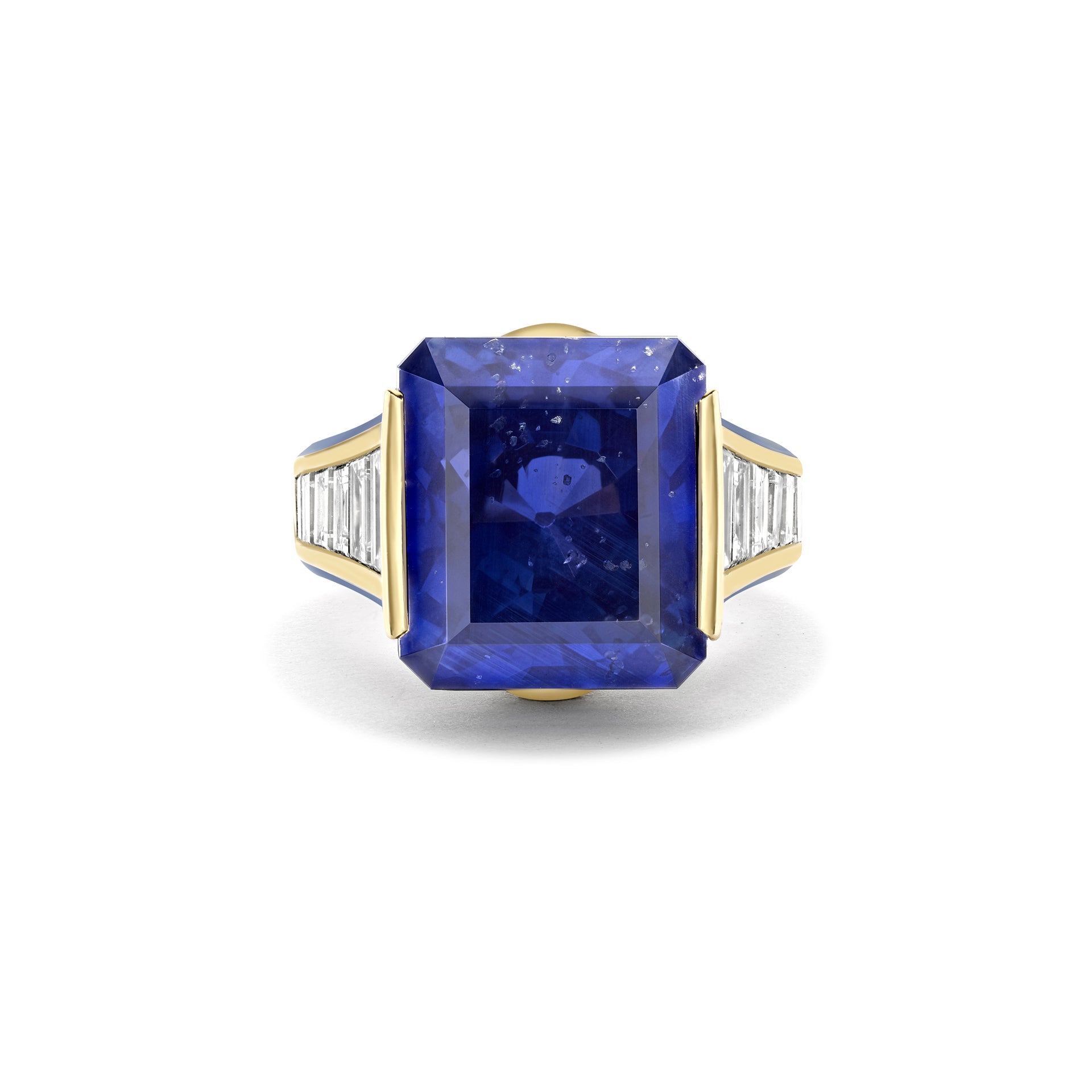 A Family Journey Paris Sapphire Yellow Gold Ring