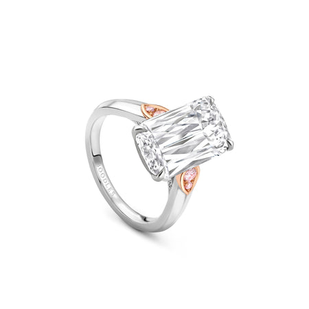 Ashoka Diamond Cupid Platinum Ring