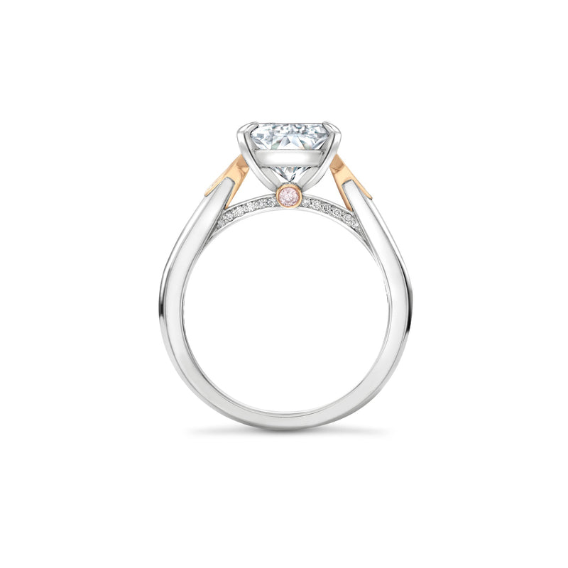 Ashoka Diamond Cupid Platinum Ring