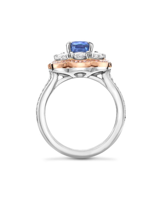 Vintage Oval Cut Sapphire Ring