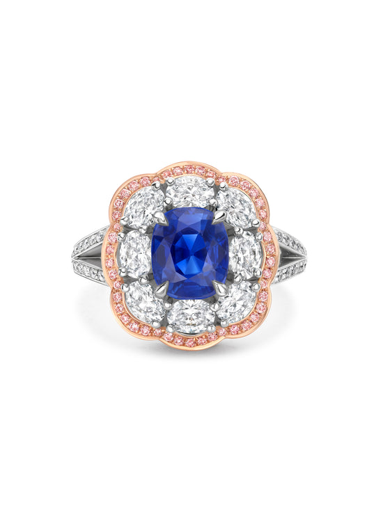 Vintage Oval Cut Sapphire Ring