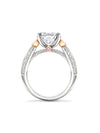 Petal Ashoka White and Pink Diamond Platinum Ring