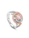 Monaco Pink Diamond Platinum Ring