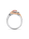 Monaco Pink Diamond Platinum Ring