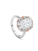 Fifth Avenue Ashoka Diamond Platinum and Rose Gold Ring