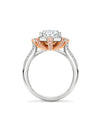 Fifth Avenue Ashoka Diamond Platinum and Rose Gold Ring