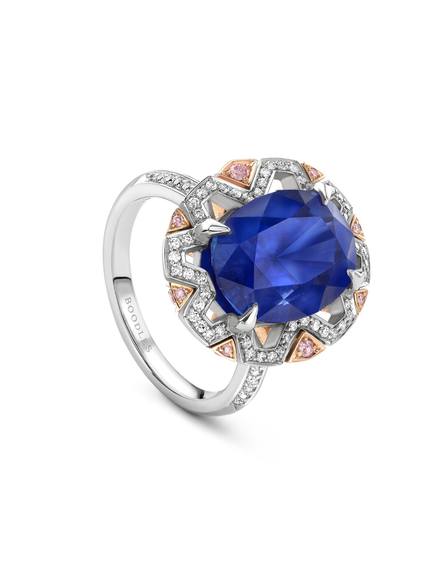 Fifth Avenue Oval Sapphire Platinum Ring