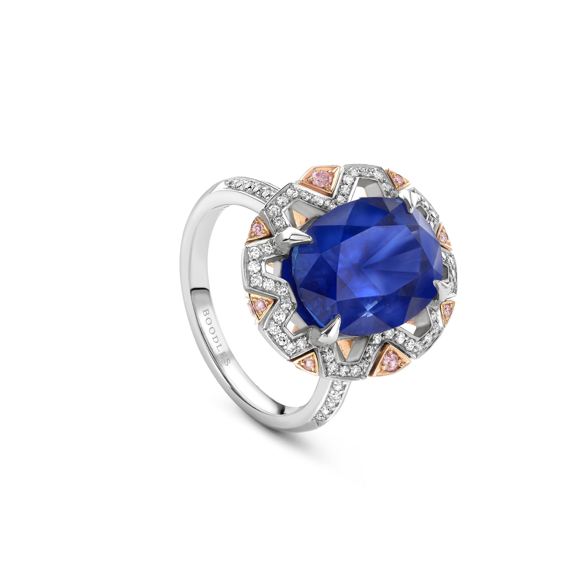 Fifth Avenue Oval Sapphire Platinum Ring