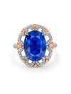 Fifth Avenue Oval Sapphire Platinum Ring