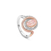Monaco Oval Pink Diamond Platinum and Rose Gold Ring