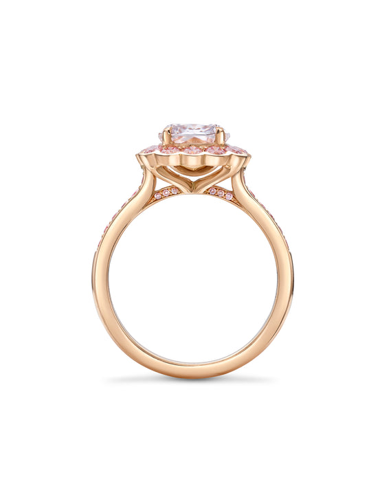 The Pink Ashoka Rose Gold Ring