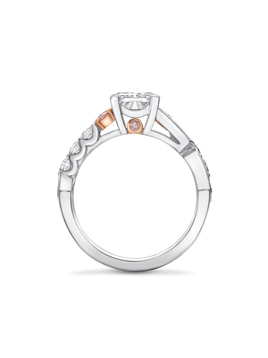 The National Gallery Play of Light Platinum Baguette Diamond Ring