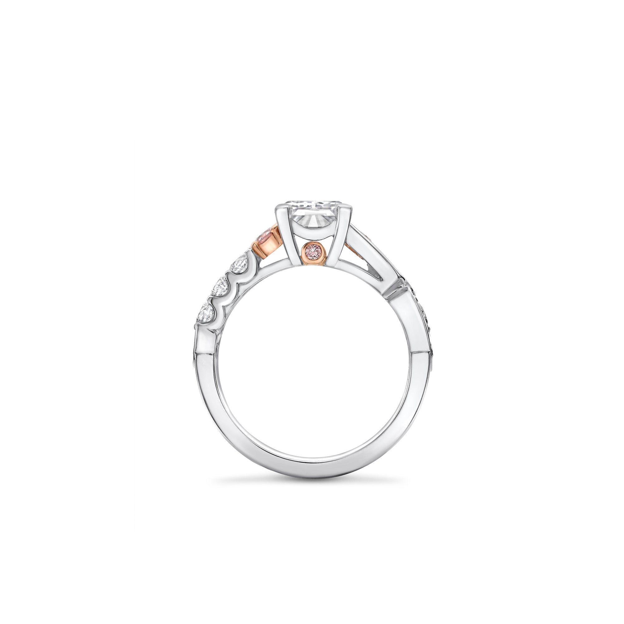 Play of Light Platinum Baguette Diamond Ring