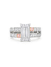 The National Gallery Play of Light Platinum Baguette Diamond Ring