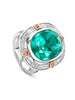 The National Gallery Play of Light Paraiba Platinum Ring