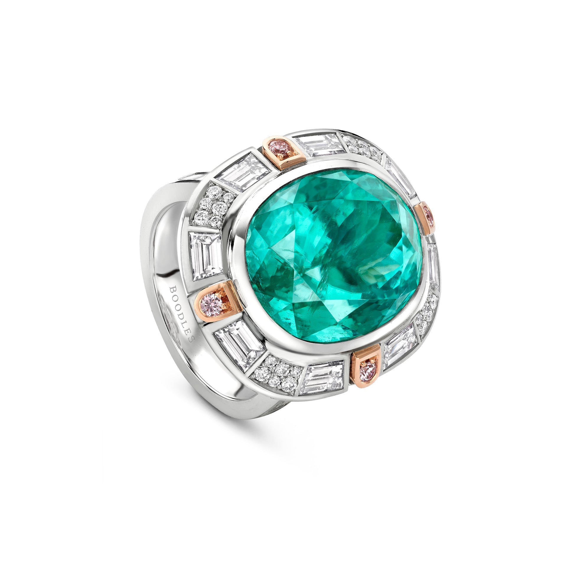Play of Light Paraiba Platinum Ring