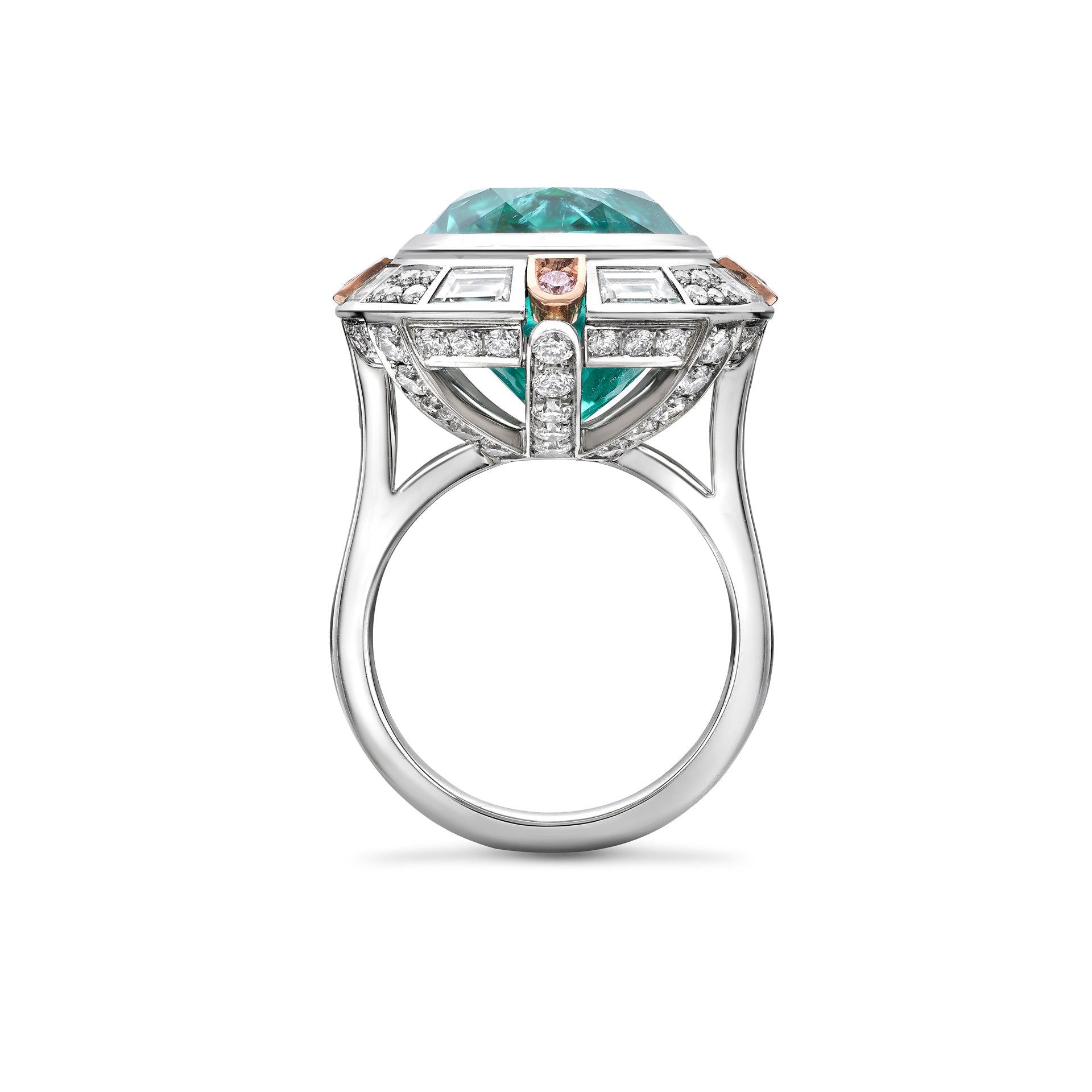 Play of Light Paraiba Platinum Ring