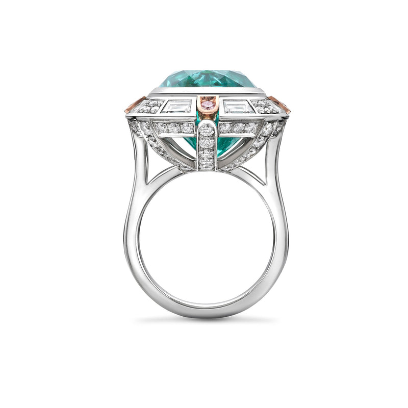 Play of Light Paraiba Platinum Ring