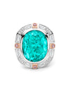 The National Gallery Play of Light Paraiba Platinum Ring