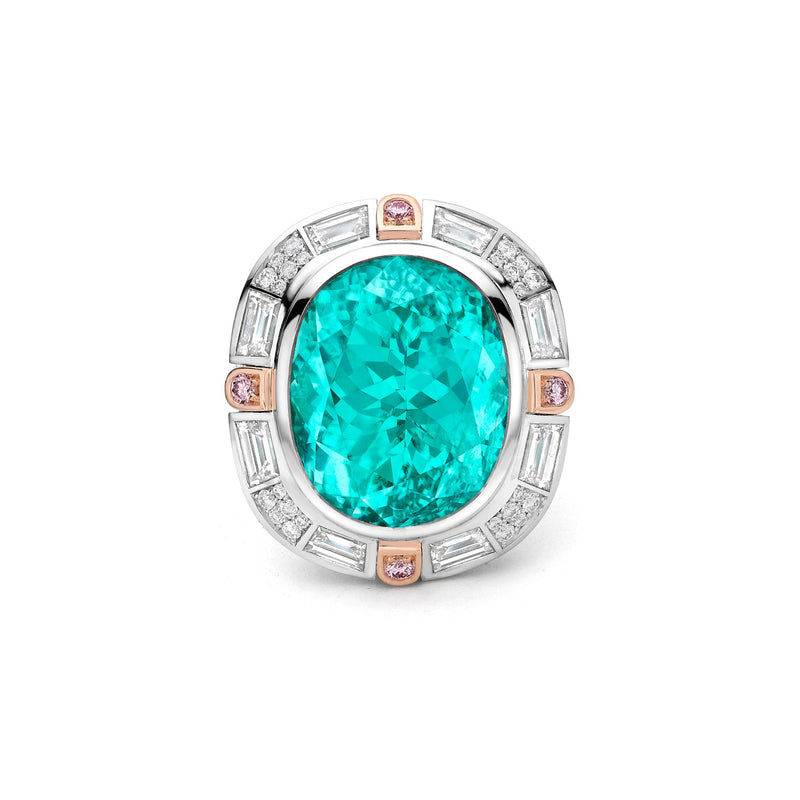 Play of Light Paraiba Platinum Ring