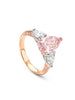 Petal Pear Pink Diamond Rose Gold Ring