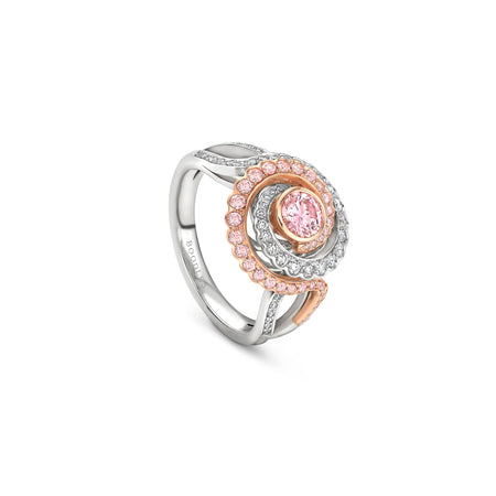 Monaco Pink Diamond Platinum Ring