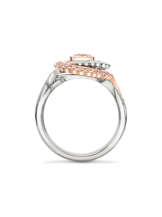 Monaco Pink Diamond Platinum Ring