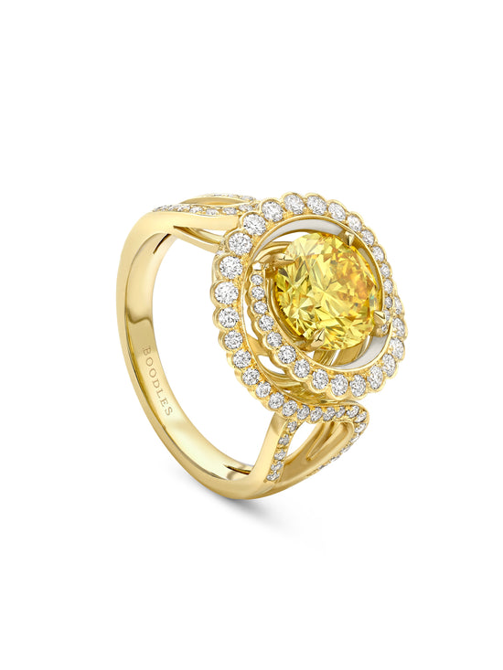 Monaco Yellow Diamond Yellow Gold Ring