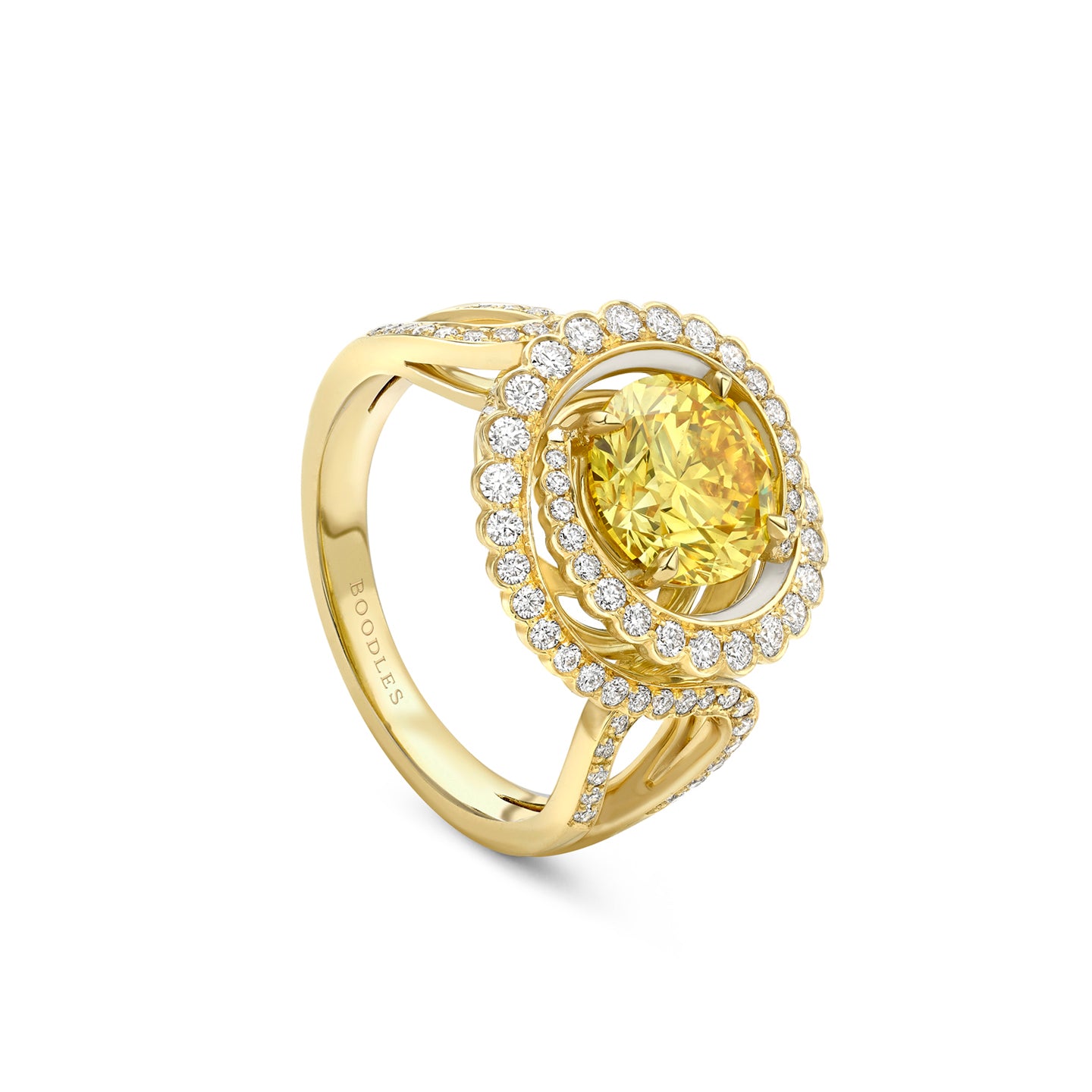 Monaco Yellow Diamond Yellow Gold Ring