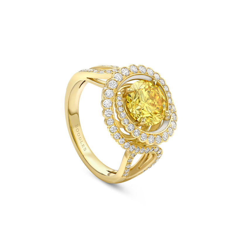 Monaco Yellow Diamond Yellow Gold Ring