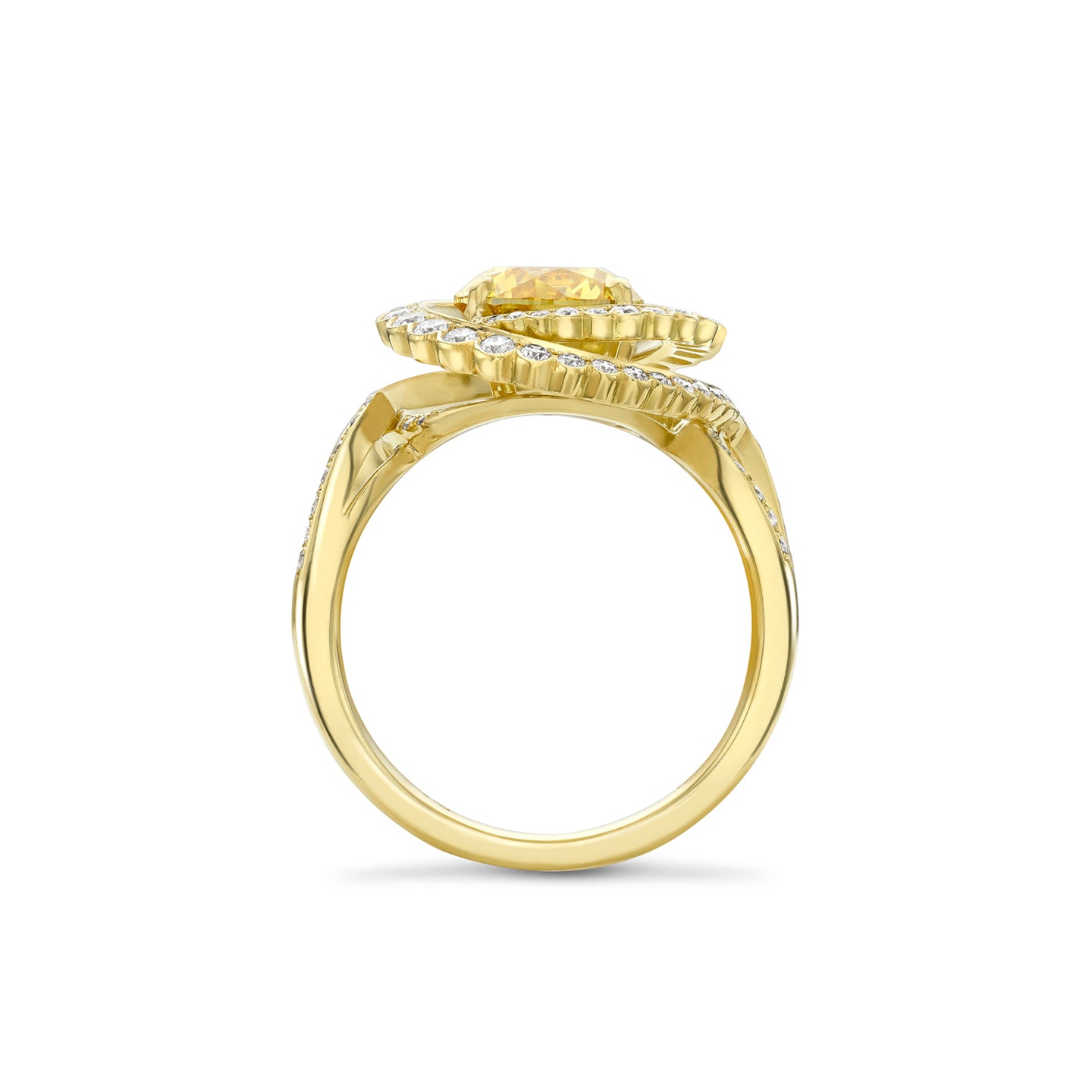 Monaco Yellow Diamond Yellow Gold Ring